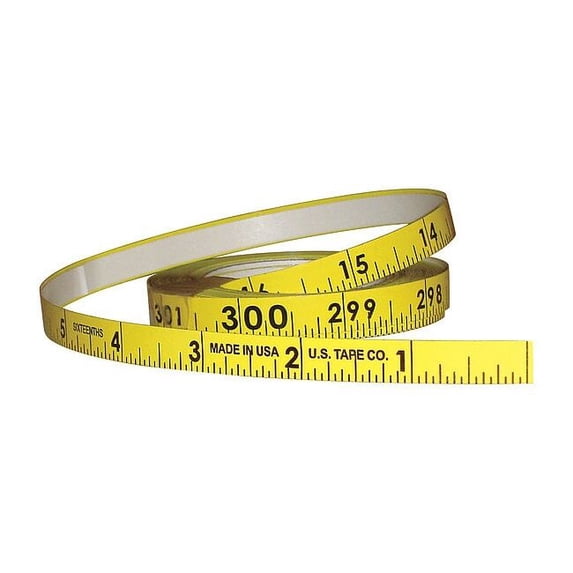 Us Tape 300 in Adhesive Tape Measure, 3/8 in Blade 58500