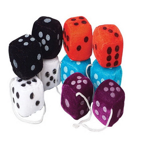 Us Toy SB328 Plush Dice, 2 Inch