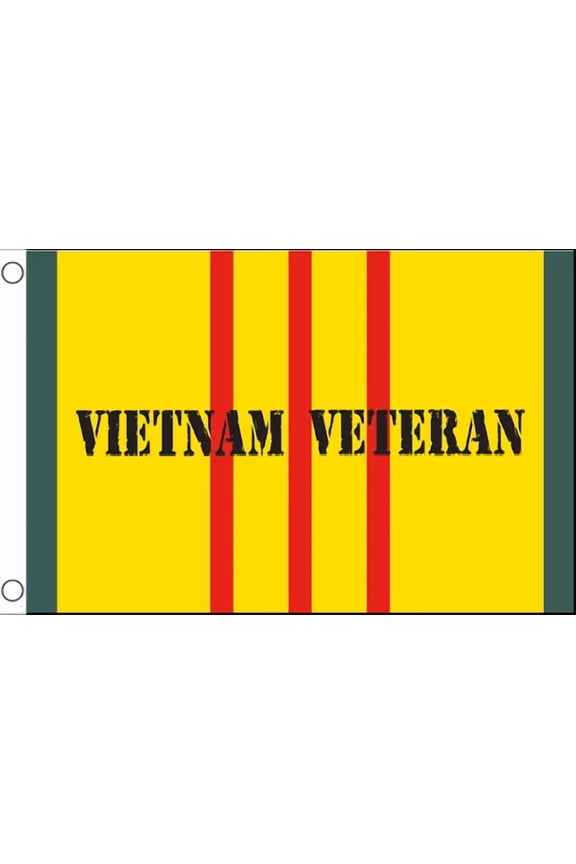 Us Vietnam Veteran American Ribbon Letters Flag Brass Grommets Usa 3X5 Ft 100D