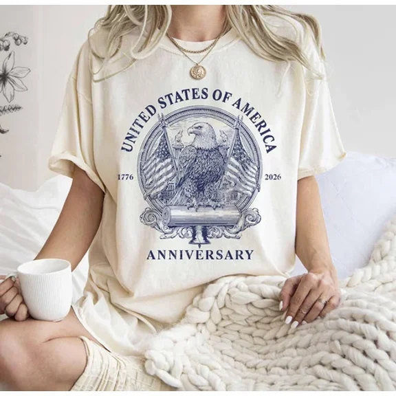 Usa 250Th Anniversary 4Th Of July Usa Flag Vintage T-Shirt
