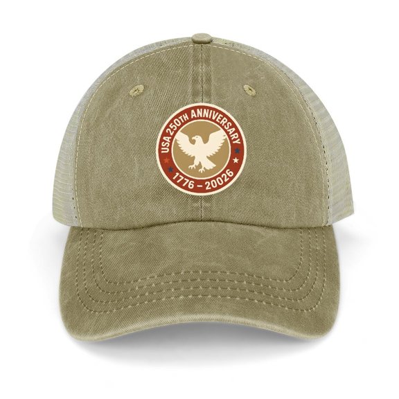 Usa 250Th Anniversary Commemorative 1776 2026 Khaki Baseball Cap for Men Women, Adjustable Snapback Hats Trucker Hat