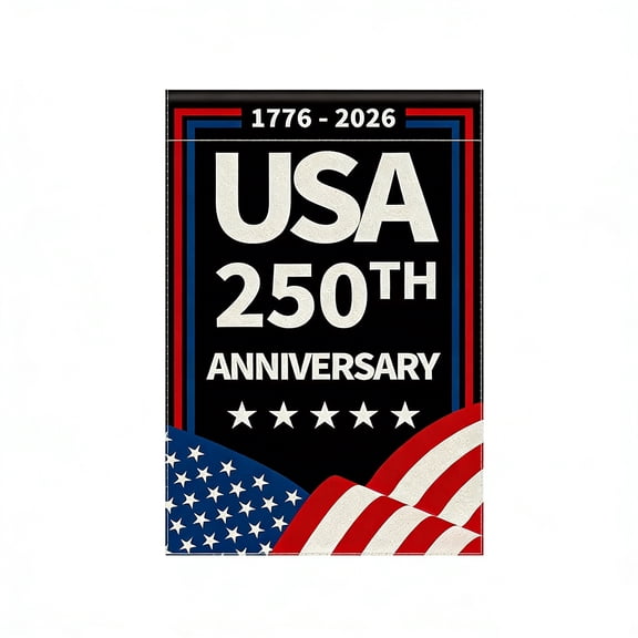 Usa 250Th Anniversary Decorative Garden Flag, Patriotic Outdoor Decor With Usa Flag Design, For Yard, Balcony, Patio Landscaping