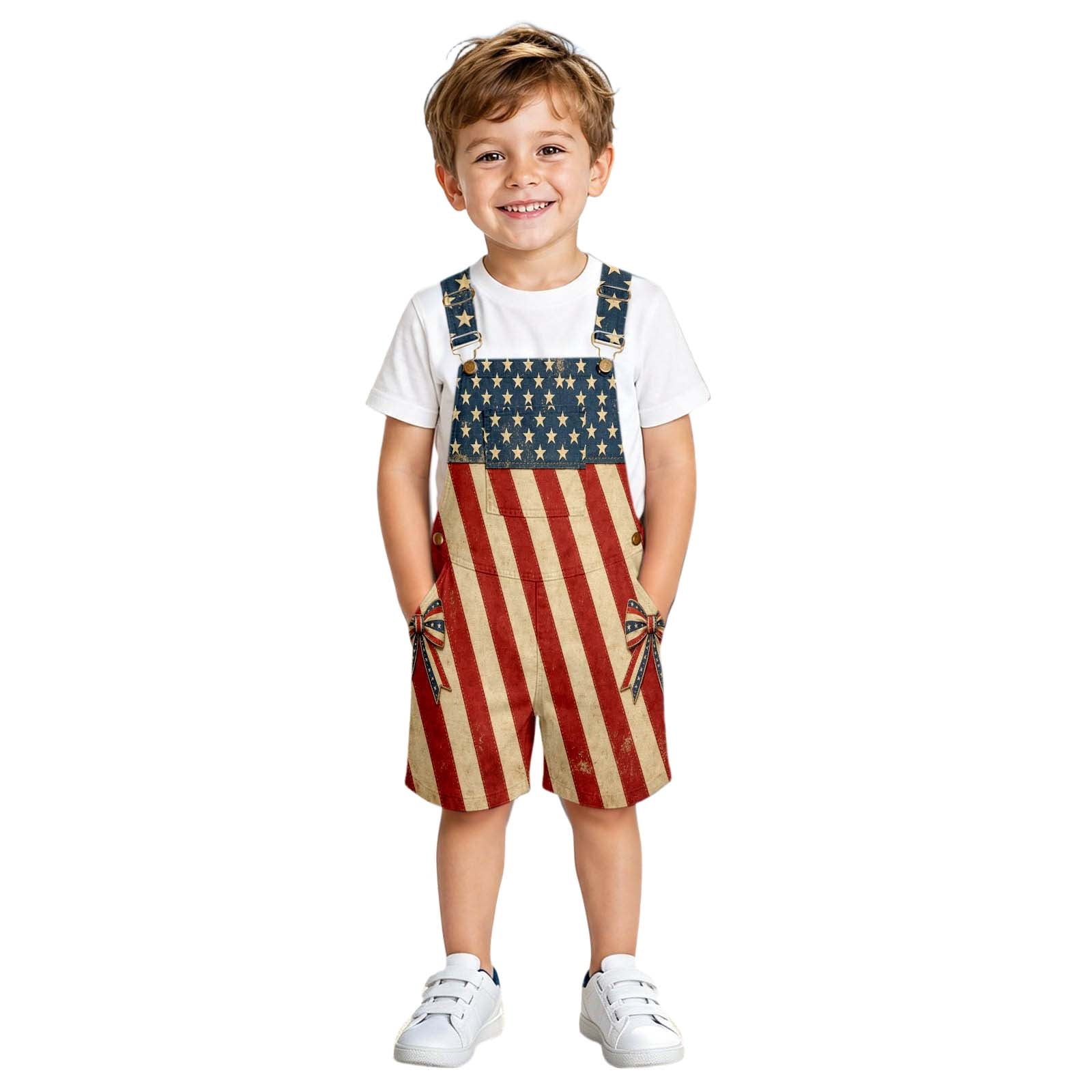 Usa 250th Anniversary Flag Overall Boy Girl Birthday Patriotic Flag ...