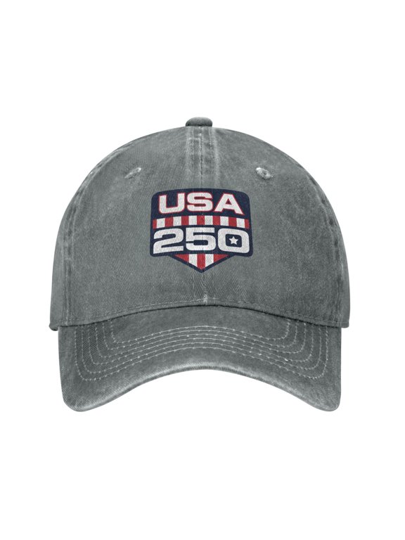 Usa 250th Anniversary Shield Logo Cowboy Hat Baseball Hat Trucker Hat For Men Women Retro Denim Hats Baseball Cap Dad Hat