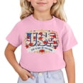 thumbnail image 1 of Usa 250th Anniversary Shirt Boys Girls 4th of July Shirts Crewneck Pullover Short Sleeve Casual Graphic Tees Summer Tops T Shirts for Kids Everyday Wear, 1 of 4