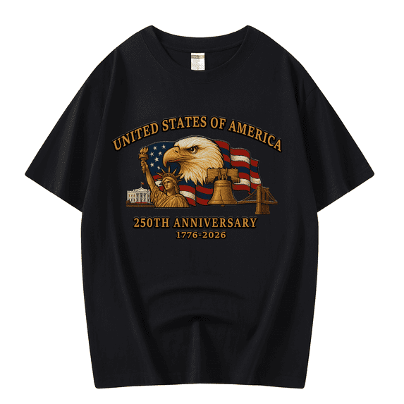 Usa 250th Anniversary Shirts for Celebrate 250th Anniversary of America 100% Cotton Patriotic Veteran Shirts XL