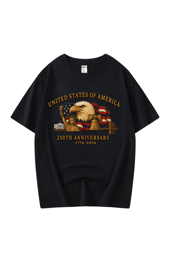 Usa 250th Anniversary Shirts for Celebrate 250th Anniversary of America 100% Cotton Patriotic Veteran Shirts XL