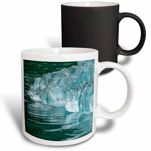 3drose, Usa, Alaska, Endicott Arm. Close Up of Shapes in an Iceberg., 11oz Magic Transforming Mug