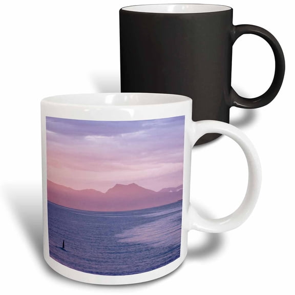 3drose, Usa, Alaska, Ketchikan. Orca Whales at Sunset - Us02 Bja0229 - Jaynes Gallery, 11oz Magic Transforming Mug