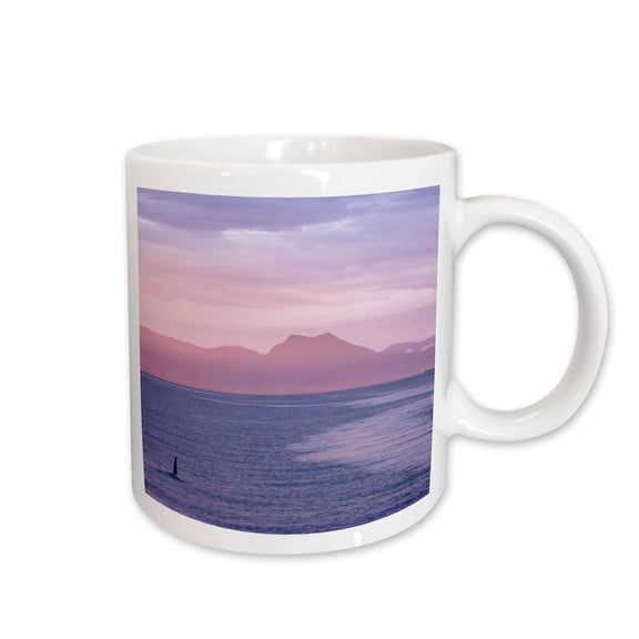 3drose, Usa, Alaska, Ketchikan. Orca Whales at Sunset - Us02 Bja0229 - Jaynes Gallery, 11oz Mug