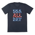 thumbnail image 1 of Usa All Day Americana Graphic Navy Mens T-Shirt, 1 of 1