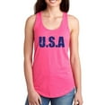 thumbnail image 1 of Usa America Navy Blue Racerback Tank Women -Image by Shutterstock, Female Large, 1 of 4
