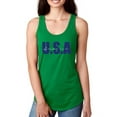 thumbnail image 1 of Usa America Navy Blue Racerback Tank Women -Image by Shutterstock, Female x-Small, 1 of 4