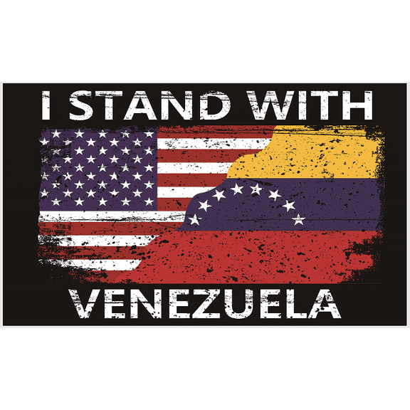 Usa American America Flag And Venezuela Venezuelan Flag 3x5 Ft Double-Sided Printed Indoor/Outdoor Decoration w/ Brass Grommets Polyester