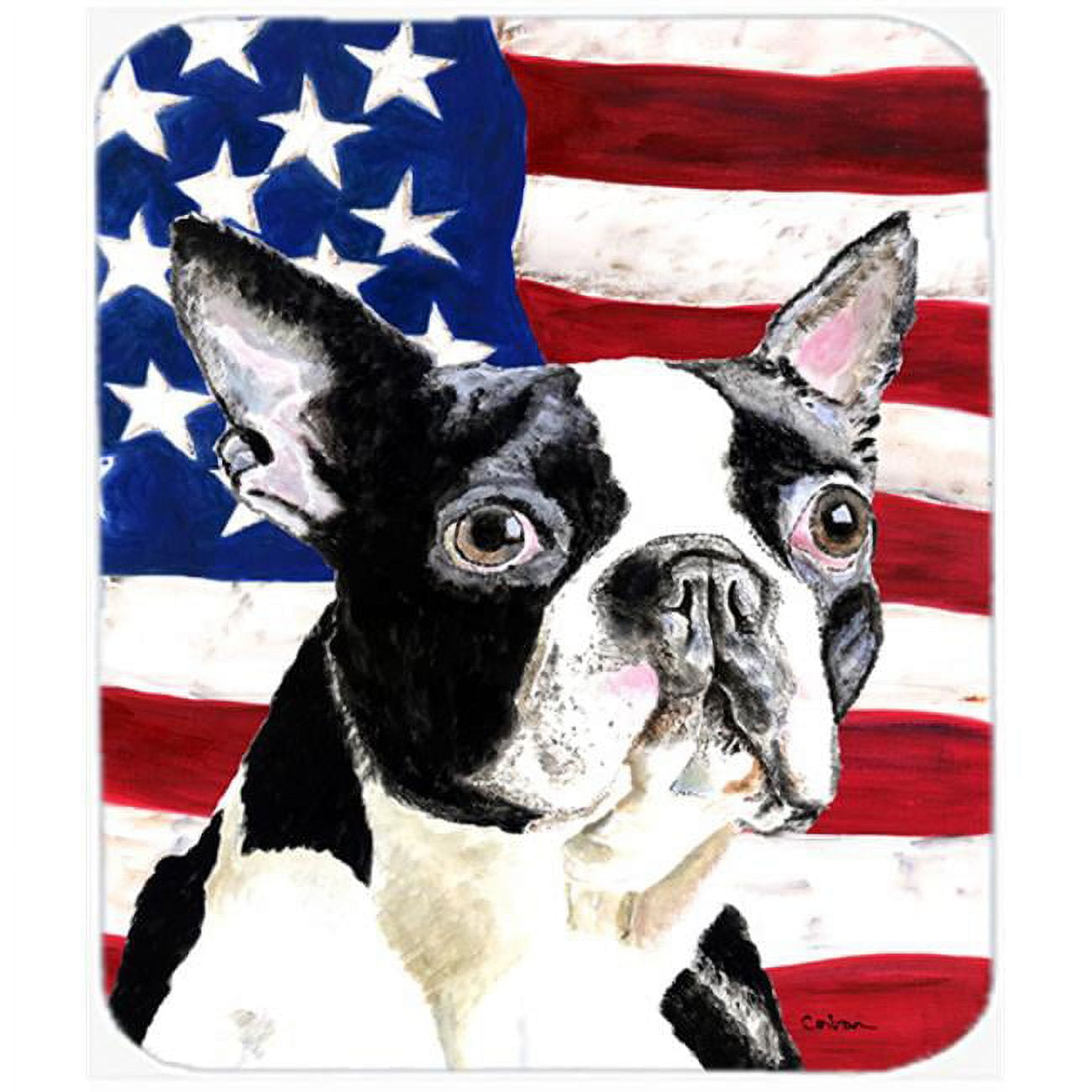 Caroline S Treasures Mousepad/Tappetino Con Jack Russell Terrier – Quadri A Scacchi Verde Lime, Gomma Antiscivolo - 3