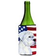 thumbnail image 1 of Usa American Flag With Boxer Wine Bottle   Hugger - 24 oz., 1 of 1