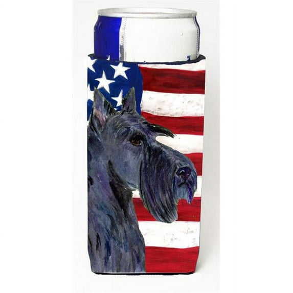 Usa American Flag With Scottish Terrier Michelob Ultra s For Slim Cans - 12 oz.