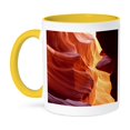 thumbnail image 1 of 3dRose, USA, Arizona, Antelope Canyon, slot canyon., 11oz Two-Tone Yellow Mug, 1 of 7