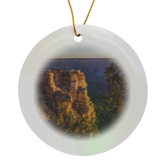 3drose, Usa, Arizona, Grand Canyon National Park South Rim, Circle Porcelain Ornament