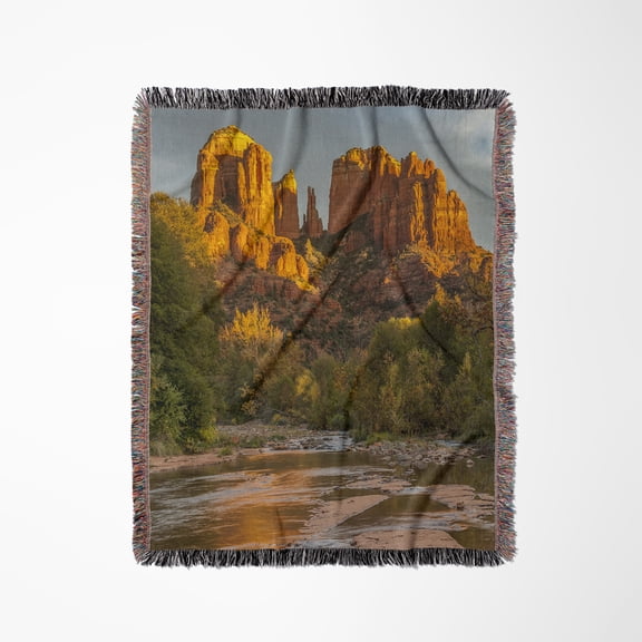 Usa, Arizona, Sedona, Cathedral Rock, Woven Blanket