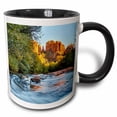 thumbnail image 1 of 3drose, Usa, Arizona, Sedona. Red Rock Crossing., 15oz Two-tone Black Mug, 1 of 6