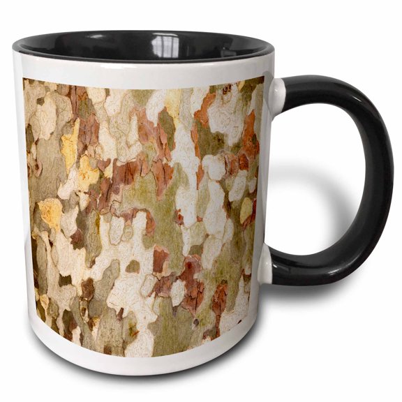 3drose, Usa, Arizona, Sycamore, Platanus Wrightii, 11oz Two-tone Black Mug