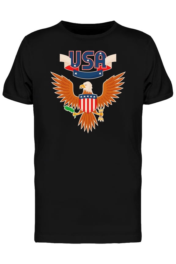 Usa Bald Eagle T-Shirt Men -Image by Shutterstock, Male x-Large