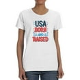 thumbnail image 1 of Usa Born And Raised Neon T-Shirt Women -Image by Shutterstock, Female Small, 1 of 4