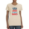 thumbnail image 1 of Usa Born And Raised Neon T-Shirt Women -Image by Shutterstock, Female x-Large, 1 of 4