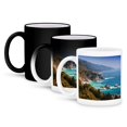 thumbnail image 1 of 3dRose, USA, California. California coast, Big Sur region., 11oz Magic Transforming Mug, 1 of 8