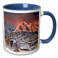 thumbnail image 1 of 3drose, Usa, California, Eastern Sierra Mountains, Snow - Us05 Bjy0001 - Jaynes Gallery, 15oz Two-tone Blue Mug, 1 of 6