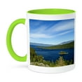thumbnail image 1 of 3dRose, USA, California, Lake Tahoe scenic - US05 MDE0083 - Michael DeFreitas, 11oz Two-Tone Green Mug, 1 of 7
