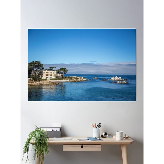 Usa. California. Monterrey. Bay. Poster Wall Art, Modern Wall Decor For Living Room Bedroom, 16x24 UNFRAMED