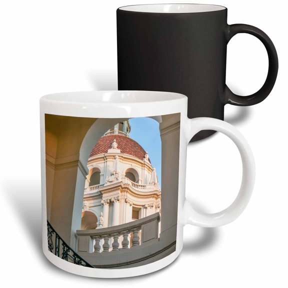 3drose, Usa, California, Pasadena, City Hall, 11oz Magic Transforming Mug