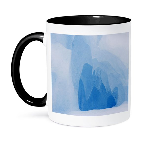 3drose, Usa, California, Sierra Nevada Range. Scenic of Ice Cave., 11oz Two-tone Black Mug