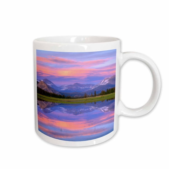 3drose, Usa, California, Yosemite Np. Lembert Dome Reflects in Tuolumne River., 15oz Mug