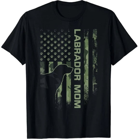 Usa Camo Flag Proud Labrador Retriever Mom Lab Silhouette