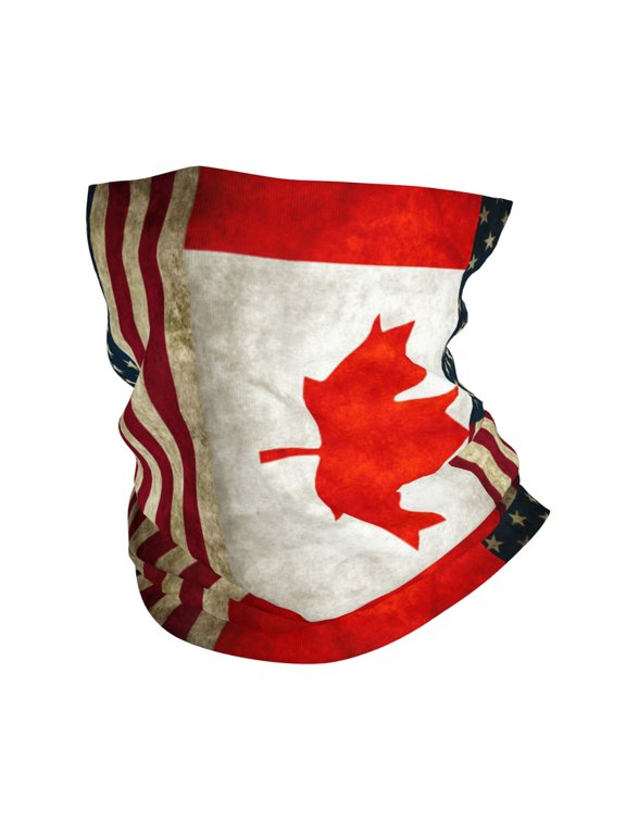Usa Canada Flag Face Mask Bandanas Neck Gaiter Headwear Magic Scarf Headband For Dust Sun Wind