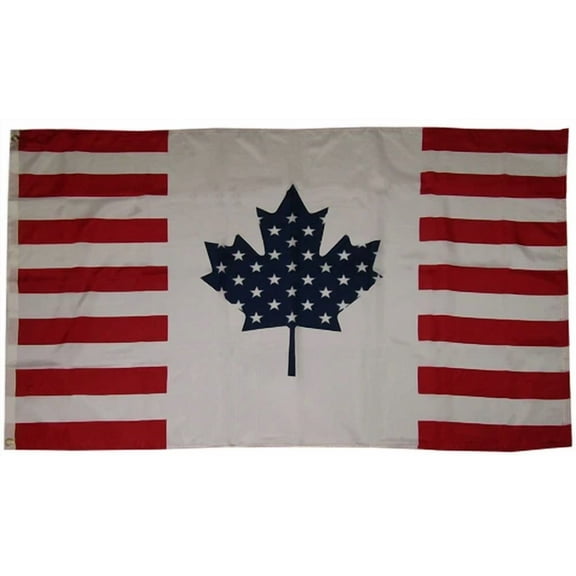 Usa Canada Friendship Flag 3X5 Ft United States Canadian American America Us