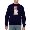 thumbnail image 1 of Usa Cat Men Sweatshirt, Male 4X-Large, 1 of 4