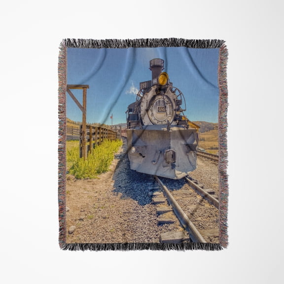 Usa, Colorado. Cumbres And Toltec Scenic Railroad Train., Woven Blanket