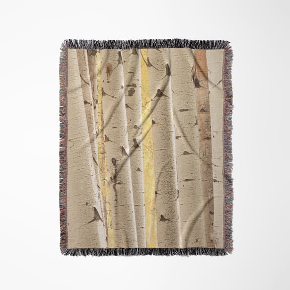 Usa, Colorado, White River National Forest, Aspen., Woven Blanket