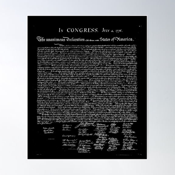 Usa Declaration Of Independence 4Th Of July Art Unframed Paper Print