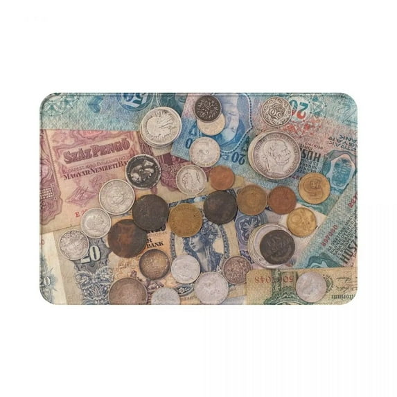 Usa Dollar Money Doormat Bathroom Welcome Polyeste Entrance Home Carpet Absorbent Floor Rug Door Mat Area Rugs