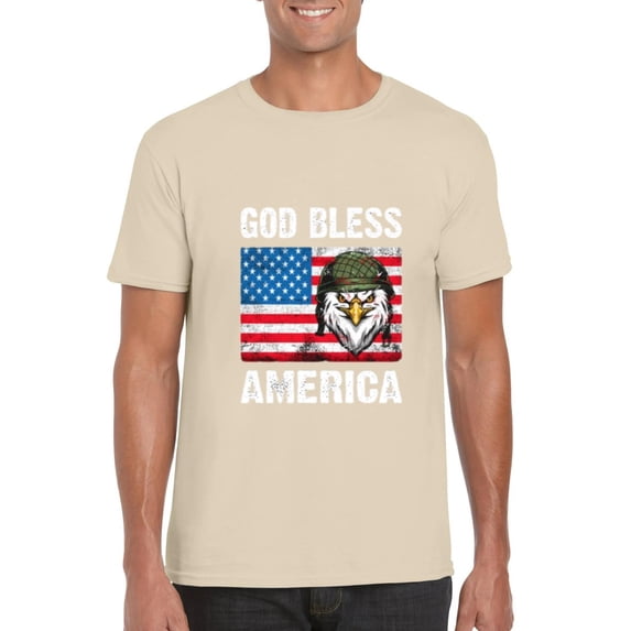 Usa Eagle God Bless America 4Th Of July Patriotic Bird T-Shirt, for men & women, up to size 5XL