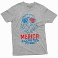 thumbnail image 1 of Usa Eagle Merica Tee Shirt Mens Cool 4Th Of July Tshirt 1776 Independece Tee-Shirt (XX-Large Grey), 1 of 6