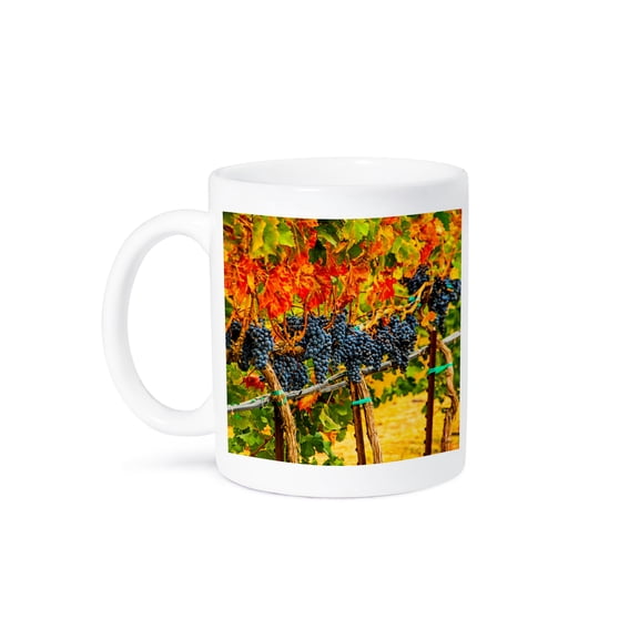 3drose, Usa, Eastern Washington. Cabernet Sauvignon Grapes., 15oz Mug