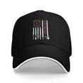 thumbnail image 1 of Usa Electrician Blue Collar Flag Unisex Adult Baseball Caps Adjustable Casquette Dad Hat Sandwich Cap Outdoors Headwear, 1 of 7