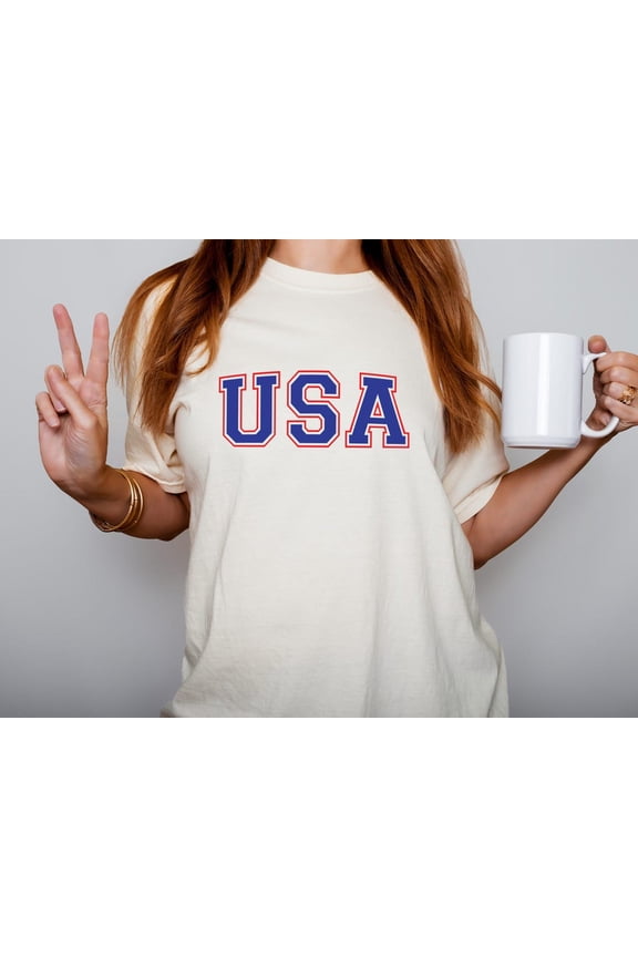 Usa Est 1776 Patriotic Girly Usa T-Shirt All Size S-5Xl