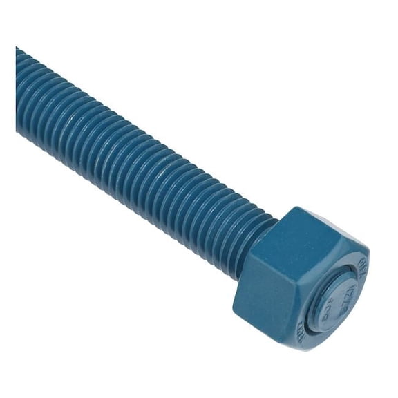 Usa Fastener Threaded Stud, Fluoropolymer Coated, 4 PK B7-.75-6
